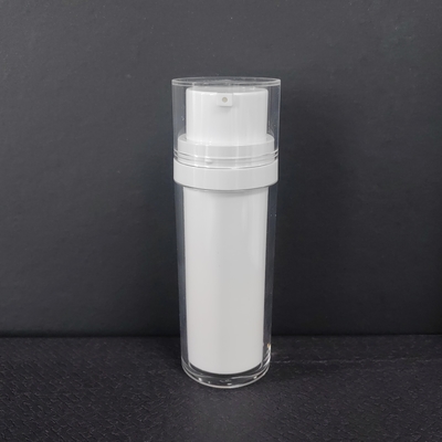 سعة 50ml-120ml زجاجة مضخة بلا هواء في أبيض أسود شفافة