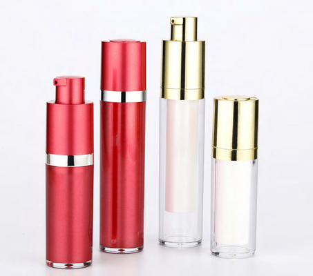 بلاستيك PP فارغة مستحضرات التجميل مضخة بدون هواء مستحضر المصل زجاجة 10ml 15ml