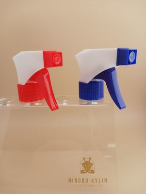 رذاذ الزناد التجميل 28mm 28/400 28/410 أزرق أبيض مزود بالأضلاع مضخة يدوية محمولة البلاستيك التنظيف الثقيل