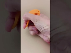 قاذفة القذف الصغيرة البلاستيكية البرتقالية K601-1 للشعر