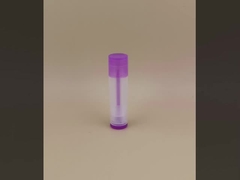 تغليف بلسم الشفاه الصغير الناعم الشفاف بغطاء أرجواني لأحمر الشفاه