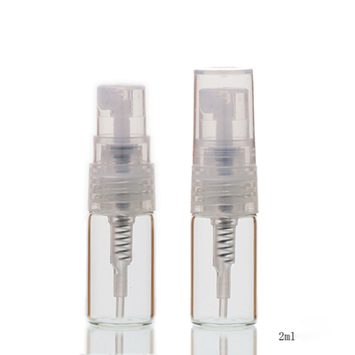قوارير عطر بحجم العينة البلاستيكية يمكن التخلص منها ، زجاجة عطر صغيرة غير سامة K1209