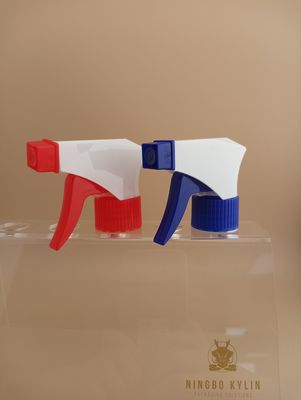 رذاذ الزناد التجميل 28mm 28/400 28/410 أزرق أبيض مزود بالأضلاع مضخة يدوية محمولة البلاستيك التنظيف الثقيل