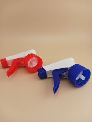 رذاذ الزناد التجميل 28mm 28/400 28/410 أزرق أبيض مزود بالأضلاع مضخة يدوية محمولة البلاستيك التنظيف الثقيل