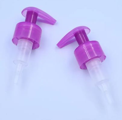 موزع لوشن شفاف بنفسجي مضخة غير قابلة للانسكاب 1.20 - 1.50 مل/ضخة