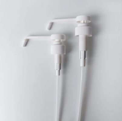 مضخة موزع لوشن بيضاء غير قابلة للانسكاب K207-3 مصرح بها مخصصة مع فوهة طويلة ومقاومة للتسرب