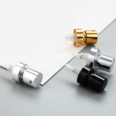 مضخة رذاذ عطر الضباب الدقيق 0.10cc الألومنيوم الفضة