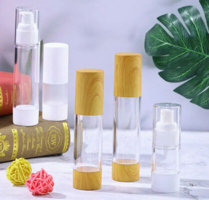 بلاستيك PP فارغة مستحضرات التجميل مضخة بدون هواء مستحضر المصل K25-1 10ml 15ml