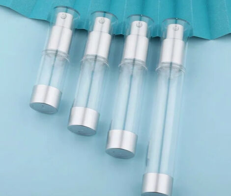 البلاستيك PP الفارغ المكياجي مضخة بدون هواء مستحضر المصل K26-4 10ml 15ml 20ml 30ml