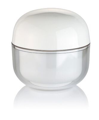 OEM White PP 30g كريم مستحضرات التجميل جولة جرة مع غطاء لمستحضرات التجميل