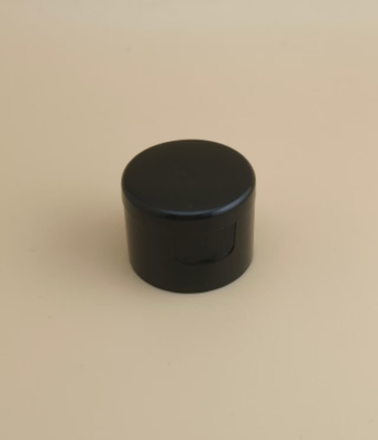 بلاستيك أسود مستديرة غطاء ناعم للزجاجات التجميلية